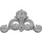 Ekena Millwork 10 5/8"W x 5 3/4"H x 1 3/8"P Monique Beaded Flourish Onlay ONL10X05X01MO - alternate 1